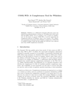 COOL-WD: A Completeness Tool for Wikidata