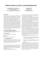 Software systems as cities: A controlled experiment