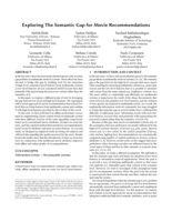 Exploring the semantic gap for movie recommendations