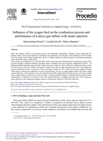 Influence of the syngas feed on the combustion process and performance of a micro gas turbine with steam injection