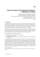 Open Innovation in the automotive industry: a multiple case-study