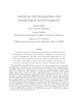 Political Centralization and Government Accountability