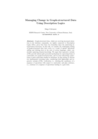 Managing Change in Graph-structured Data Using Description Logics