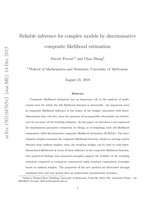 Reliable inference for complex models by discriminative composite likelihood estimation