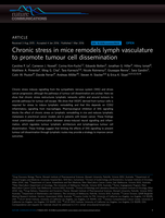 Chronic stress in mice remodels lymph vasculature to promote tumour cell dissemination