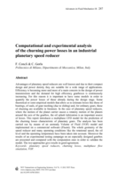 Computational and experimental analysis of the churning power losses in an industrial planetary speed reducer