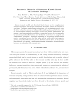 Stochastic effects in a discretized kinetic model of economic exchange