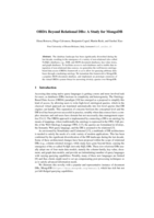 OBDA Beyond Relational DBs: A Study for MongoDB