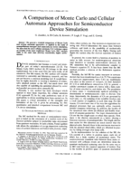 A Comparison of Monte Carlo and Cellular Automata Approaches for Semiconductor Device Simulation