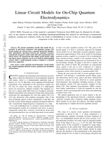 Linear circuit models for on-chip quantum electrodynamics