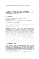 A novel Lanczos-type procedure for computing eigenelements of Maxwell and Helmholtz problems