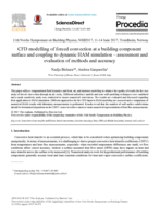 CFD modelling of forced convection at a building component surface and coupling to dynamic HAM simulation: Assessment and evaluation of methods and accuracy
