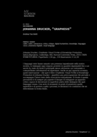 Johanna Drucker, “Graphesis”