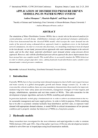 Application of Distributed Pressure Driven Modelling in Water Supply System