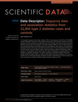 Sequence data and association statistics from 12,940 type 2 diabetes cases and controls