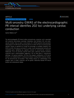 Multi-ancestry GWAS of the electrocardiographic PR interval identifies 202 loci underlying cardiac conduction