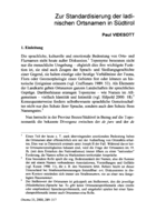 Zur Standardisierung der ladinischen Ortsnamen in Südtirol