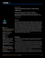 Traces of business cycles in credit-rating migrations