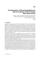 Characterization of Phospholipid Molecular Species by Means of HPLC-Tandem Mass Spectrometry