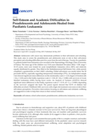 Self-Esteem and Academic Difficulties in Preadolescents and Adolescents Healed from Paediatric Leukaemia
