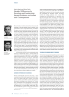 Gender Differences in Earnings and Leadership: Recent Evidence on Causes and Consequences