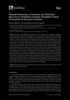 Annual Performance of Sensible and Total Heat Recovery in Ventilation Systems: Humidity Control Constraints for European Climates