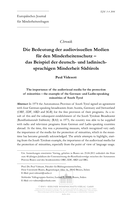 Die Bedeutung der audiovisuellen Medien für den Minderheitenschutz – das Beispiel der deutsch- und ladinischsprachigen Minderheit Südtirols