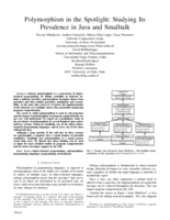 Polymorphism in the Spotlight: Studying Its Prevalence in Java and Smalltalk