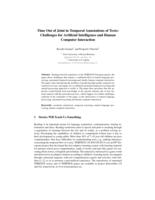 Time out of joint in temporal annotations of texts: Challenges for artificial intelligence and human computer interaction