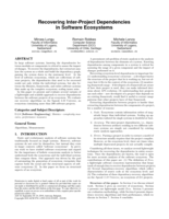 Recovering inter-project dependencies in software ecosystems
