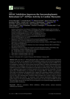 HDAC Inhibition Improves the Sarcoendoplasmic Reticulum Ca2+-ATPase Activity in Cardiac Myocytes
