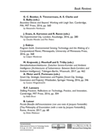 Book Review: Geoffrey C. Bowker, Stefan Timmermans, Adele E. Clarke and Ellen Balka (eds.) : Boundary Objects and Beyond. Working with Leigh Star, Cambridge, MA, MIT Press, 2016