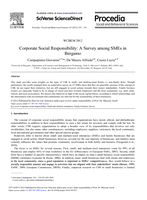 Corporate Social Responsibility: A Survey among SMEs in Bergamo