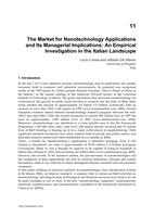 The market for nanotechnology applications and its managerial implications: an empirical investigation in the Italian landscape