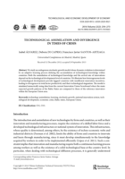 Technological assimilation and divergence in times of crisis