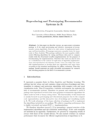 Reproducing and Prototyping Recommender Systems in R
