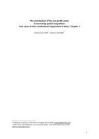 The contribution of the non-profit sector in narrowing spatial inequalities: Four cases of inter-institutional cooperation in Italy