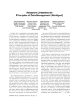 Research Directions for Principles of Data Management (Abridged)