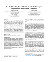 You Are What You Post: What the Content of Instagram Pictures Tells About Users' Personality