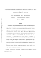 Composite likelihood inference for spatio-temporal data on multicolor cell growth
