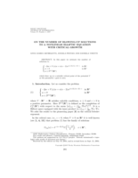 On the number of blowing-up solutions to a nonlinear elliptic equation with critical growth