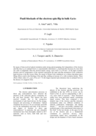 Pauli blockade of the electron spin flip in bulk GaAs