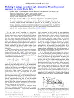Modeling of leakage currents in high-k dielectrics: Three-dimensional approach via kinetic Monte Carlo