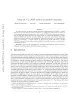 Using the VBARMS method in parallel computing