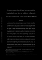 A Spatio-Temporal Model and Inference Tools for Longitudinal Count Data on Multicolor Cell Growth