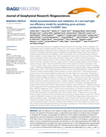 Global parameterization and validation of a two-leaf light use efficiency model for predicting gross primary production across FLUXNET sites