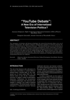 "YouTube Debate": A New Era of Internetized Television Politics?