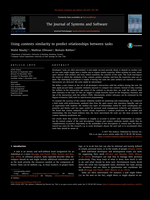 Using contexts similarity to predict relationships between tasks