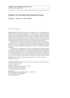Refining code ownership with synchronous changes