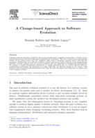 A Change-based Approach to Software Evolution